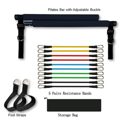 FlexBar Fusion Portable Pilates Gym — Full-Body Resistance Training Bar for Powerful Home Workouts